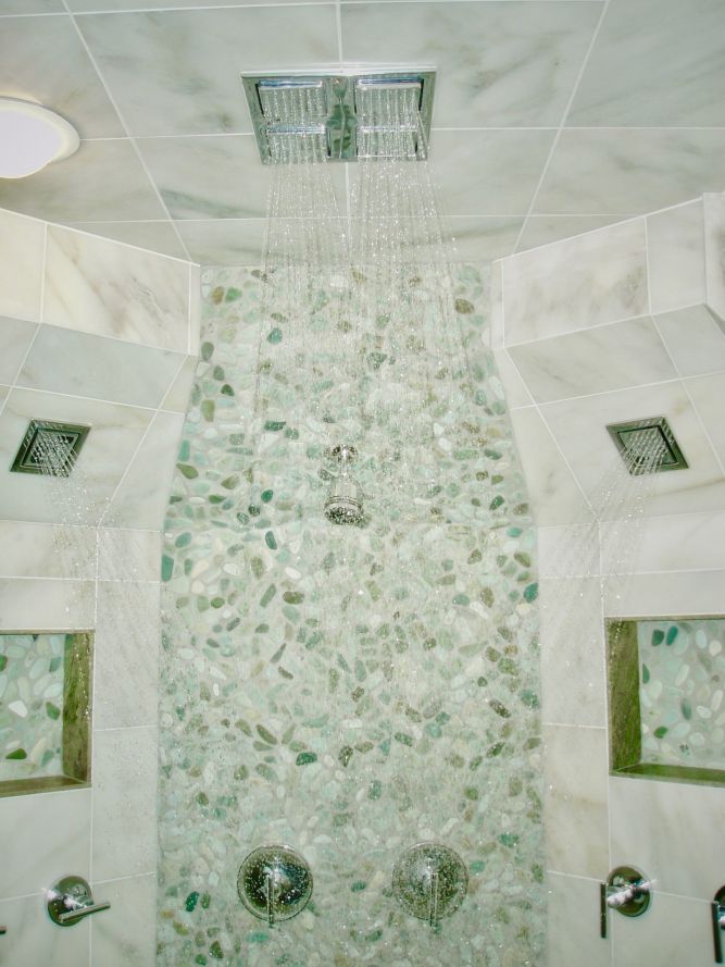 Green Tile Shower